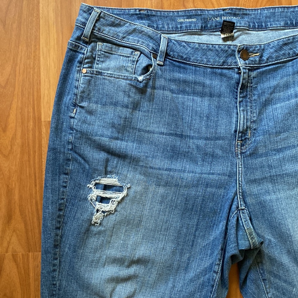 Lane Bryant Girlfriend Distressed Patchwork Ankle… - image 4